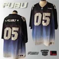 【希少サイズ】FUBU フブ グラデーション フットボールシャツ ゲームシャツのサムネイル