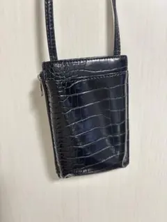 クロコダイル風スマホショルダーバッグ