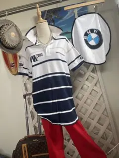 ⭐︎ ヨット　⭐︎BMW Yachtsport ⭐︎ストライプ　爽やかすぎポロシャツのサムネイル