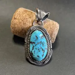 navajo ターコイズ　ペンダント　インディアンジュエリー　トップのみ　ナバホ