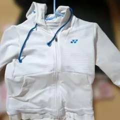 YONEX ホワイト ジップアップ フード付きウェア