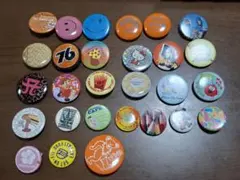 レトロキャラクター缶バッジ　色々28点セット ミニサイズ