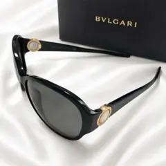 極美品】BVLGARI 8180-B-F ラインストーン サングラス ブラック - メルカリ
