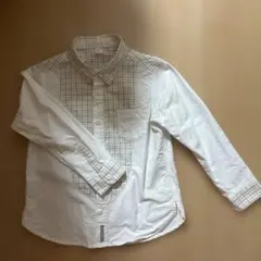 après les cours チェック柄長袖シャツ 120