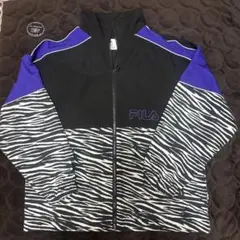 FILA ジップアップジャケット ゼブラ柄