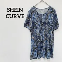 SHEIN CURVE シーインカーブ ペイズリー柄 半袖Tシャツ
