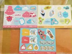 ディズニーキャラクター シール 3シートセット