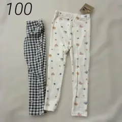 アンパンマン★コキンちゃんドキンちゃんお花総柄　レギンスパンツ2枚セット