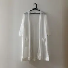 ロングカーディガン ホワイトのサムネイル