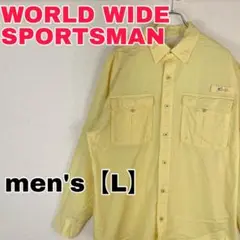 Z366【WORLD WIDE SPORTSMAN】長袖シャツ【メンズ L】
