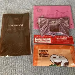 ポチャッコ 巾着ポーチ＆フェイスミラー Sweet付録他