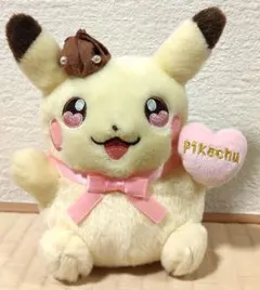 バレンタインピカチュウ　ぬいぐるみ　2023年　モロゾフ　ポケモンセンター限定