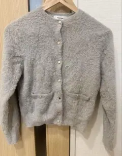 Mystrada　マイストラーダ　ラメニットカーディガン