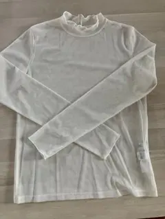 AZUL BY MOUSSY シアーハイネックトップス ホワイト FREE