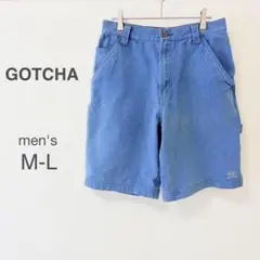 【ガッチャ】デニムハーフパンツ 短パン 綿100 フェード アメカジ ストリートのサムネイル