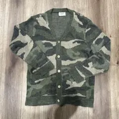 Contribe カモフラージュ ニットカーディガン L 迷彩
