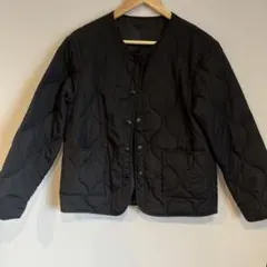 ブラック キルティングジャケット　M