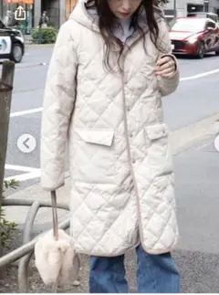 TAION パイピングダウンコート キルティングコート city line