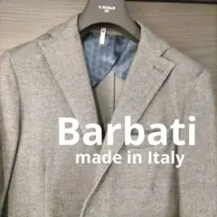 美品 BARBATI イタリア製 ストライプ テーラードジャケット TG48 美品 BARBATI イタリア製 ストライプ テーラードジャケット TG48