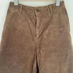 無印良品　ブラウン コーデュロイ ワイドパンツ　Sサイズ