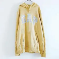 GAPギャップ イエロー パーカー L 長袖 カラー差し色 春服 オーバーサイズ