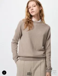 ユニクロ新品 カシミヤクルーネックセーター長袖