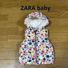 ZARA baby 中綿ベスト フラワー