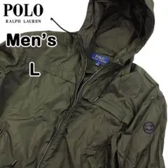 ラルフローレン ナイロンジャケット メンズ アウター L オリーブ 中古