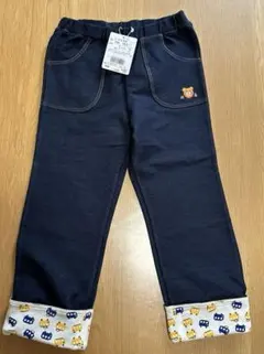 ネイビー ジーンズ　長ズボン 110cm 車柄