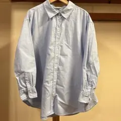 H&M ライトブルー コットン 長袖シャツ X L
