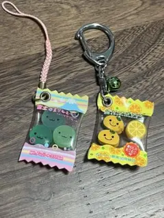 【希少/当時物】平成レトロ まりもこちゃん みかんぼうや キーホルダー2点セットのサムネイル