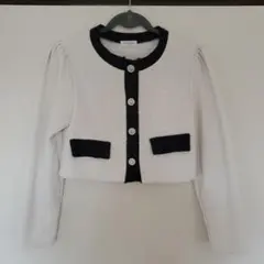 韓国で購入 Holymoly ツイード クロップドジャケット