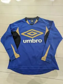 アンブロ★140★サッカー　プラクティスシャツ　長袖　ブルー　UMBRO