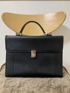 バーバリー　2way ショルダーバッグ　ビジネスバッグ　ブラック　チェック柄