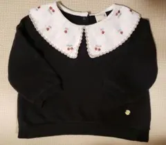 petit main 刺繍付き　薄手トレーナー 80