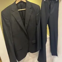 【クリーニング済】COMME CA ISM ブラックフォーマルスーツ