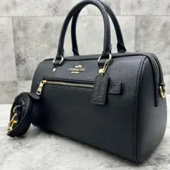 ✨極美品✨コーチ　ローアンサッチェル　ショルダーバッグ 2way レザー　黒