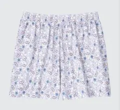 ユニクロ レディース ショートパンツ フルーツ柄 総柄 ウエストゴム S〜M