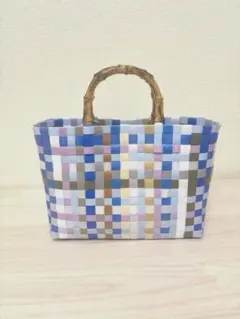 プラカゴバッグ PPバンドバッグ 浴衣バッグ カラフルのサムネイル