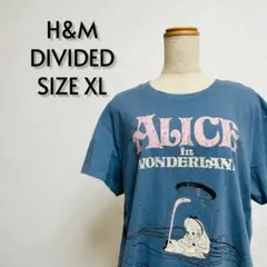 H&M DIVIDED アリスインワンダーランド 半袖Tシャツ 美品【48】