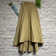 【超美品】リエンダ ロング丈 フレアスカート ベージュ フィッシュテールスカート