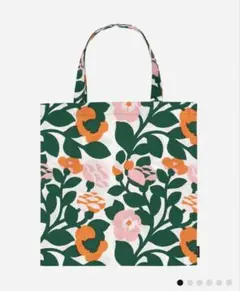 marimekko フラワープリント トートバッグ