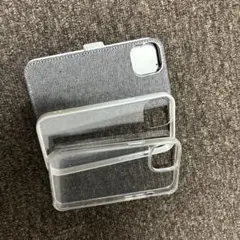 iPhone14用クリアケースと手帳型ケースセット