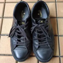 CONVERSE オールスター クップ OX レザー 黒 25.5cm