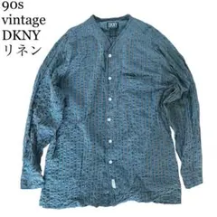 90s vintage DKNY リネンシャツ　ヴィンテージのサムネイル