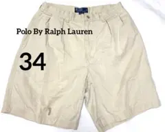 90s POLO Ralph M ベージュ CHINO ハーフ ショート パンツ