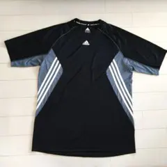 adidas★ＴシャツLサイズ★ブラックメッシュ素材