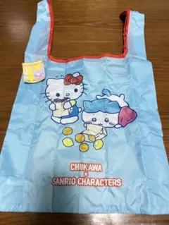 ちいかわ×サンリオキャラクターズ　エコバッグ　ハチワレ×ハローキティ