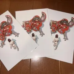 ★3枚セット★ 士郎正宗の世界展 大友克洋 AKIRA 攻殻機動隊 ポストカード