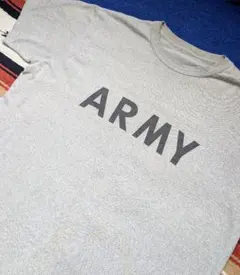 90's ヴィンテージARMYTシャツ XL 【ジャンク品】